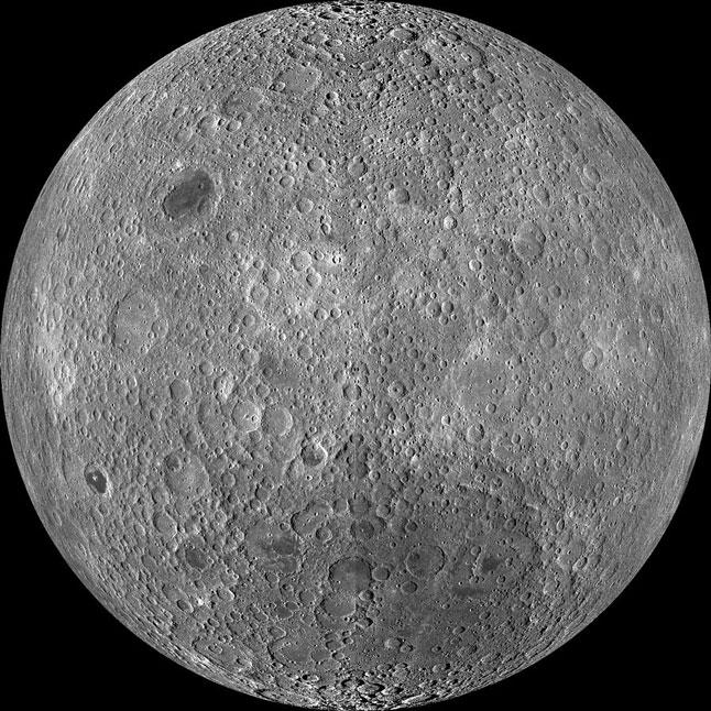 Обратная сторона Луны, темная сторона луны, фото, НАСА, NASA