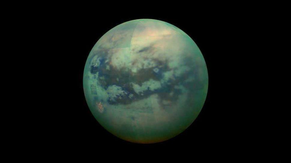 Титан, спутник, сателлит, луна, Сатурн, планета, НАСА, NASA, фото