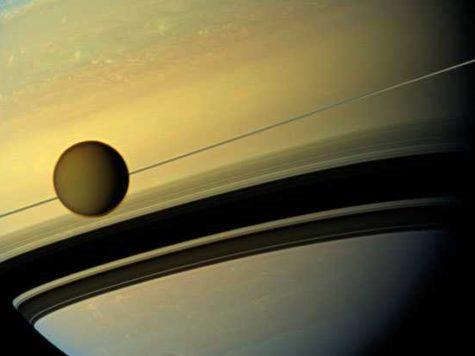 Титан, спутник, сателлит, луна, Сатурн, планета, кольца, НАСА, NASA, Кассини, Cassini, космос, фото