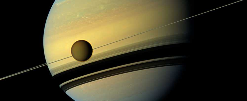 Титан, спутник, сателлит, луна, Сатурн, планета, кольца, НАСА, NASA, Кассини, Cassini, космос, фото