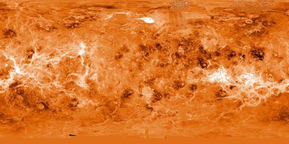 Венера, планета, карта, поверхность, рельеф, кратеры, горы, НАСА, NASA, фото