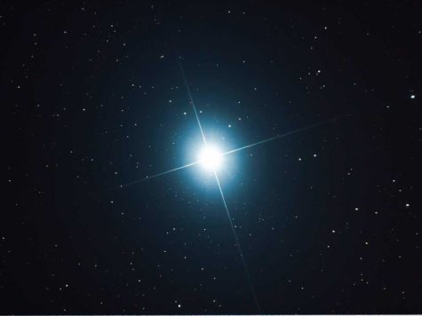 Сириус, яркая звезда, ночное небо, космос, свет, иллюстрацция